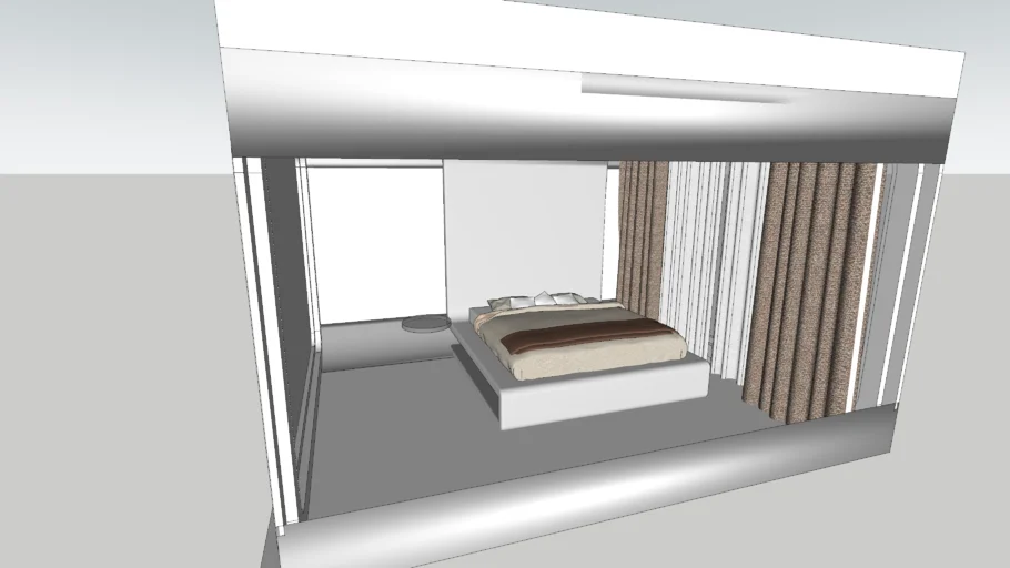 Simple Futuristic Bedroom