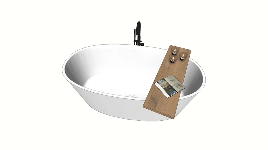 Freestanding bath setup
