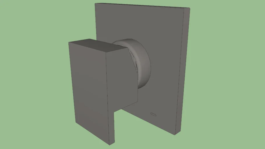 Acabamento monocomando para chuveiro e ducha higiênica 1/2" New Edge/Minima grafite escovado - Docol