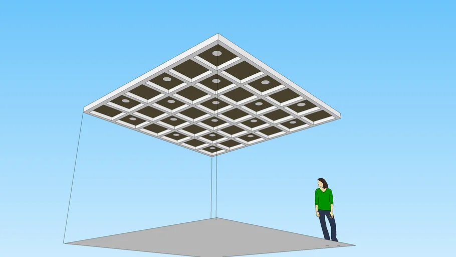 Progetto controsoffitto per arredamento