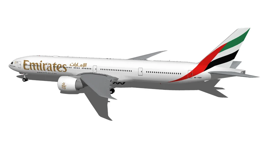 Emirates Boeing 777-300ER | 3D Warehouse