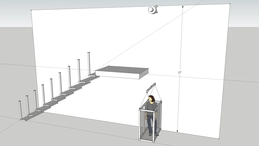 dumbwaiter, lift, elevator for house on stilts