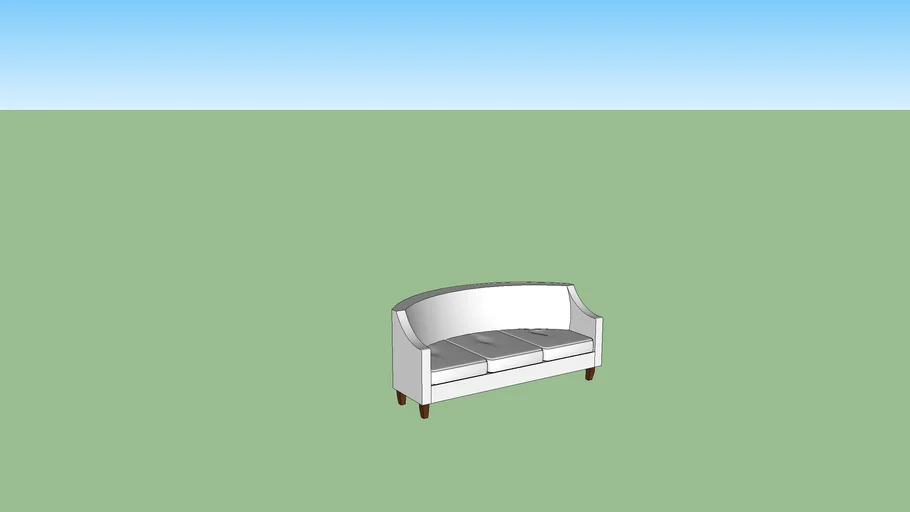 Curved Back Sofa