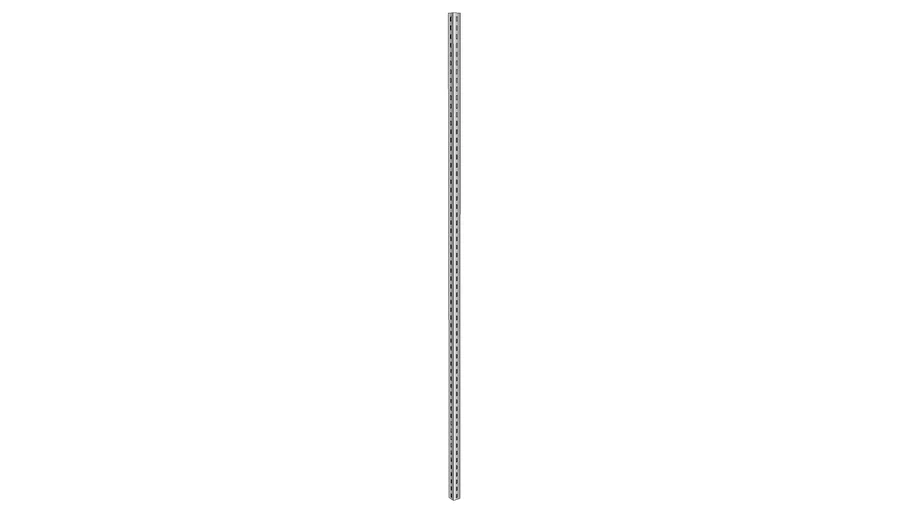 square tube slotted post