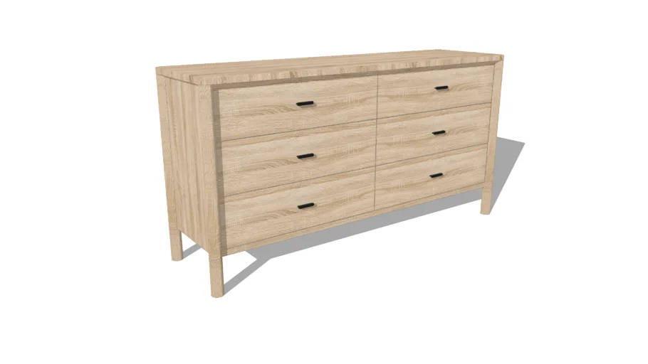 West Elm Hargrove 6 Drawer Dresser 66"