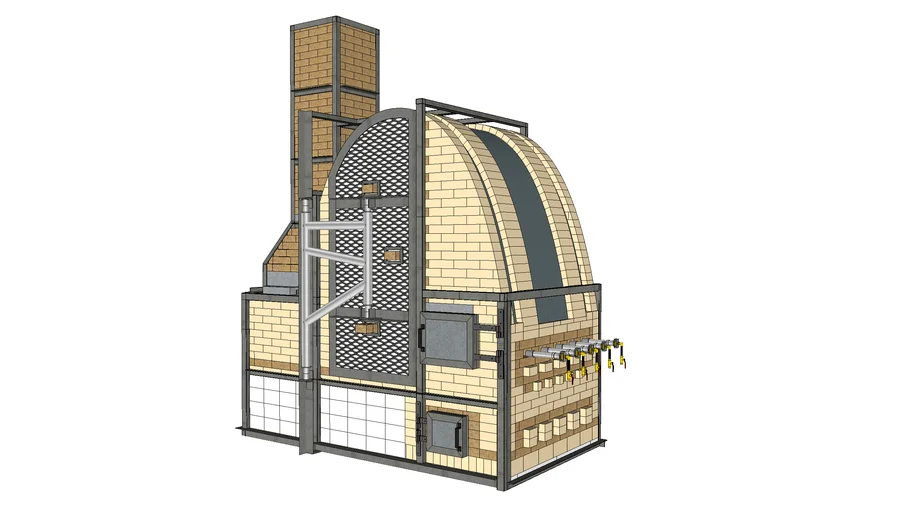 Catenary Hybrid Wood Gas Kiln