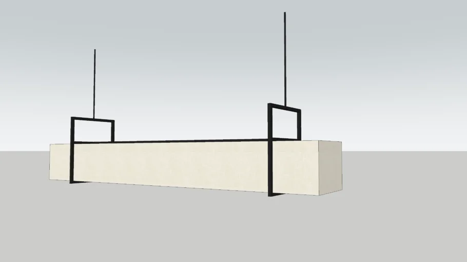 Rectangle Fabric Pendant lamp