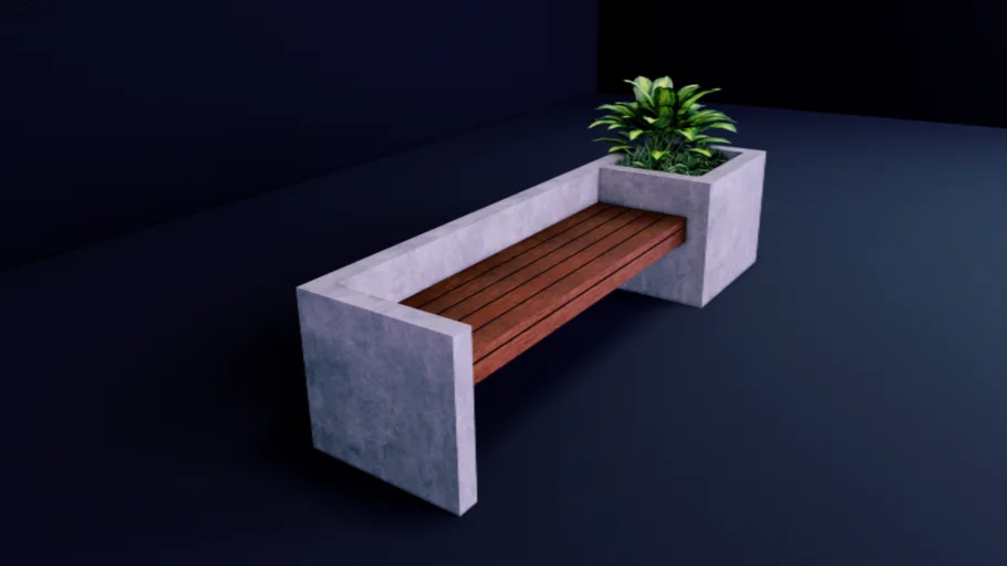 GHẾ DÀI BÊ TÔNG NHẸ|LONG CHAIR