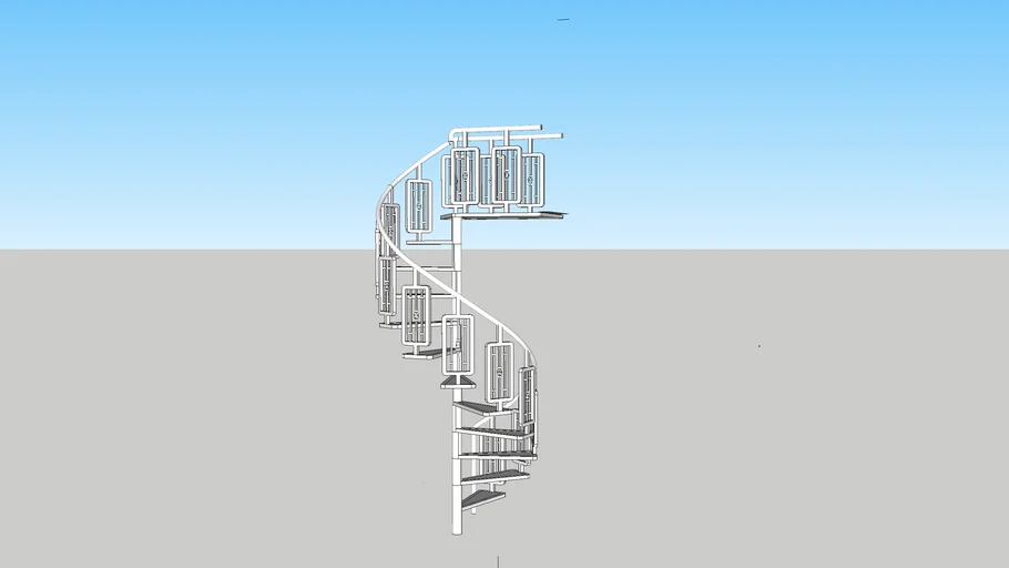 tangga putar besi