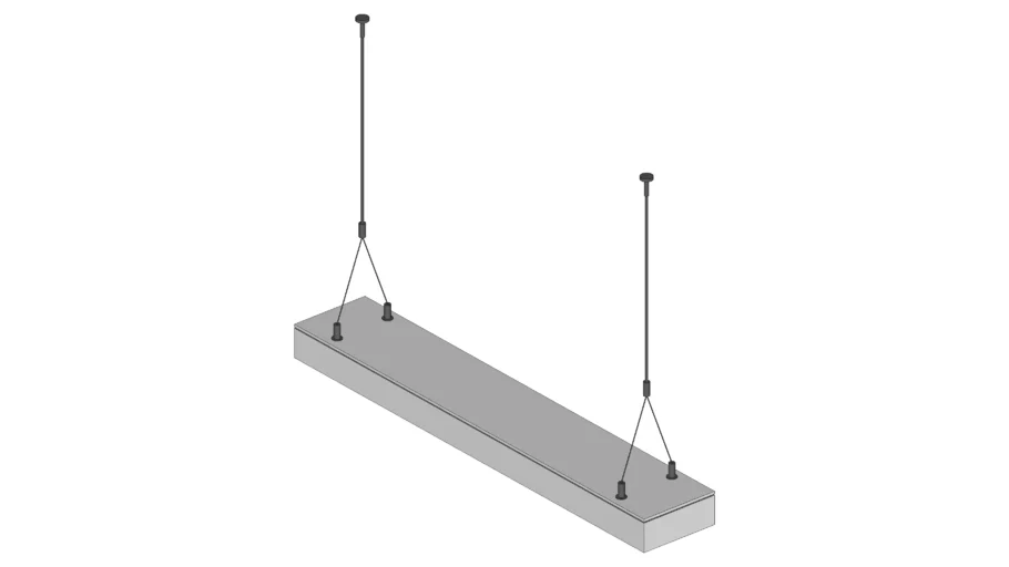Hanging Office Fluorescent Lamp