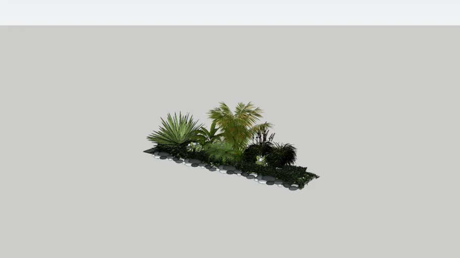 Vegetation buisson parterre