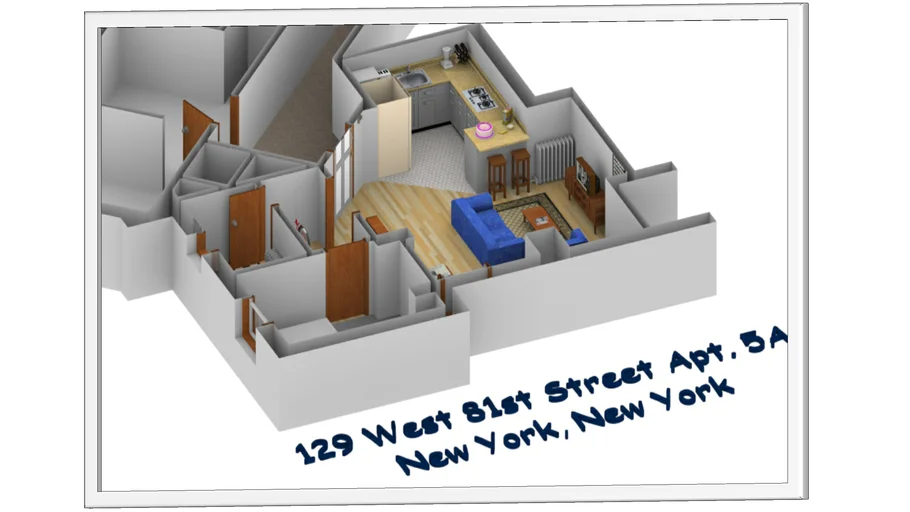 129 West 81st Street Apt 5A New York New York - Framed Rendering