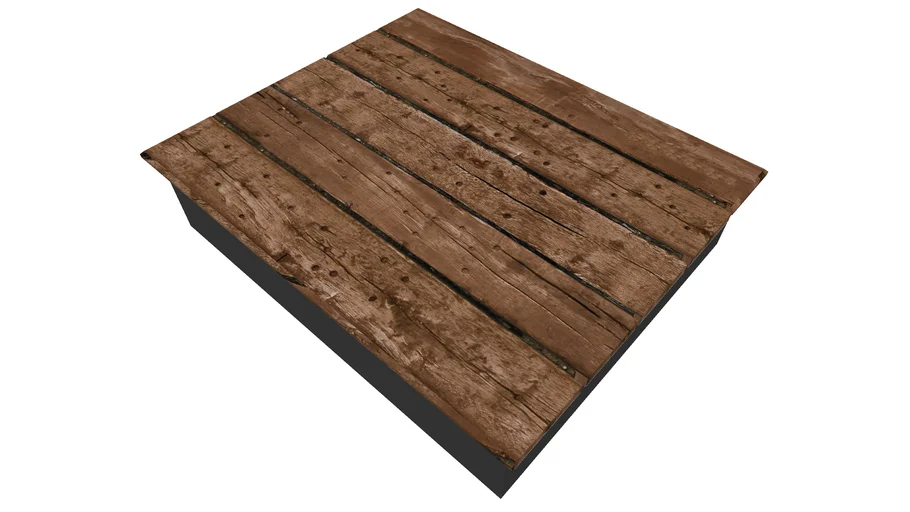 Coffee Table Low Raw wood board