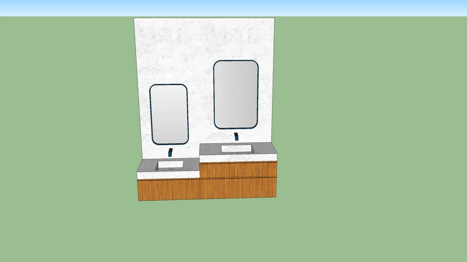 meuble salle de bain enfant double vasque
