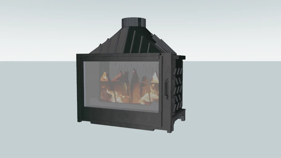 Visio 8 cheminée insert  ( fireplace ) Seguin