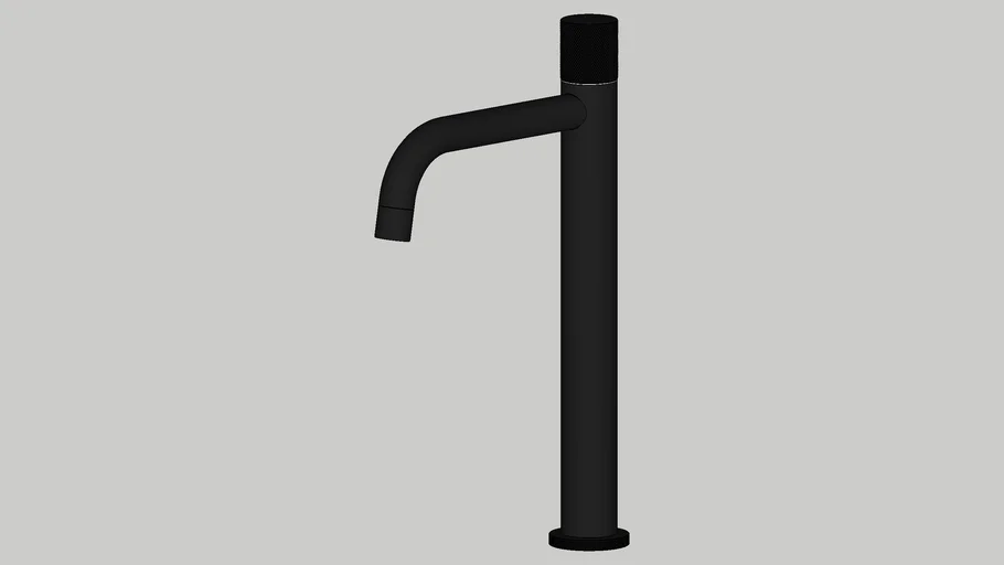 Torneira Alta de Água Fria para Banheiro Murat Preta (TB68)