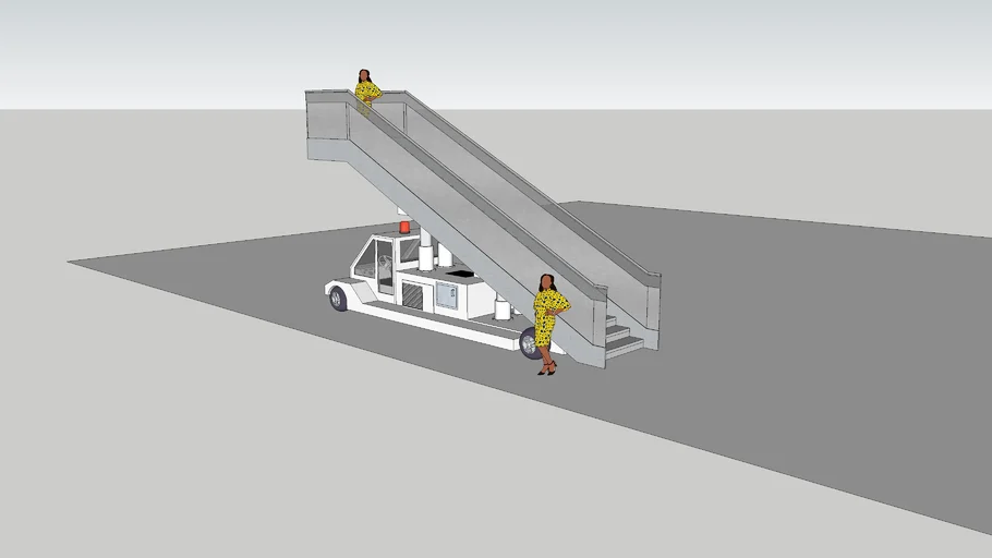 Airport - Aeroplane Boarding Stairs