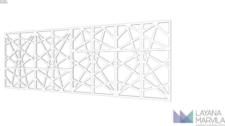 Painel MDF Vazado