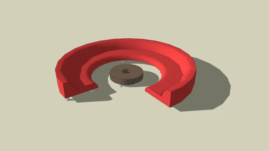 Curved sofa