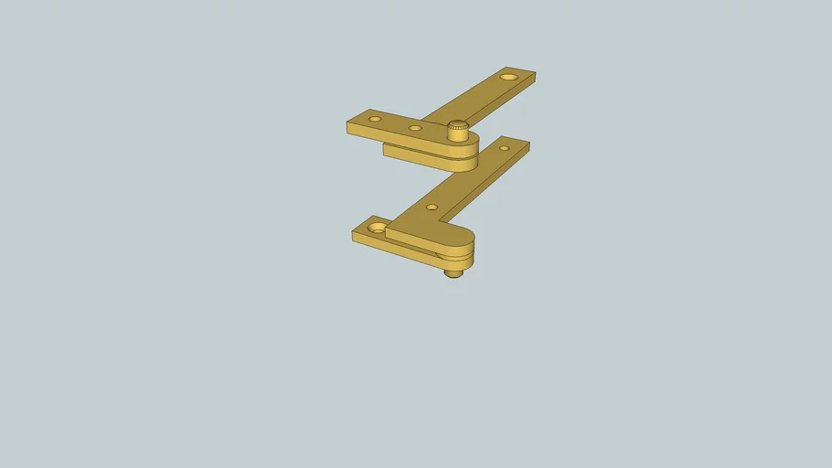 pivot laiton désaxé de meuble