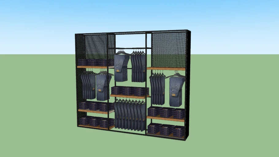 Rak Baju Besi Wiremesh