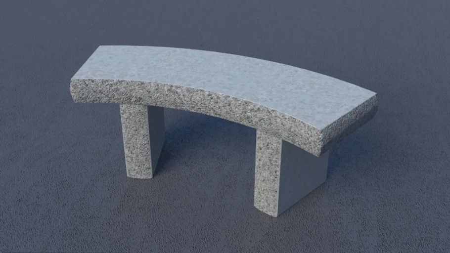 Modern Concrete Bench