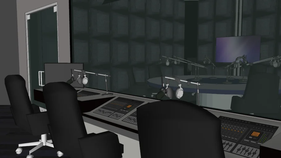 Estudio doble de radio y grabación / Double radio & recording studio