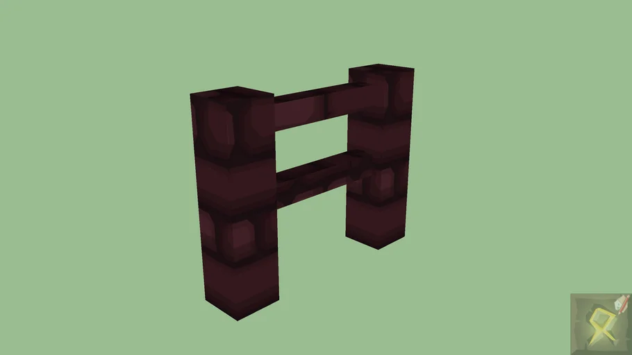 Fence - Nether Brick2