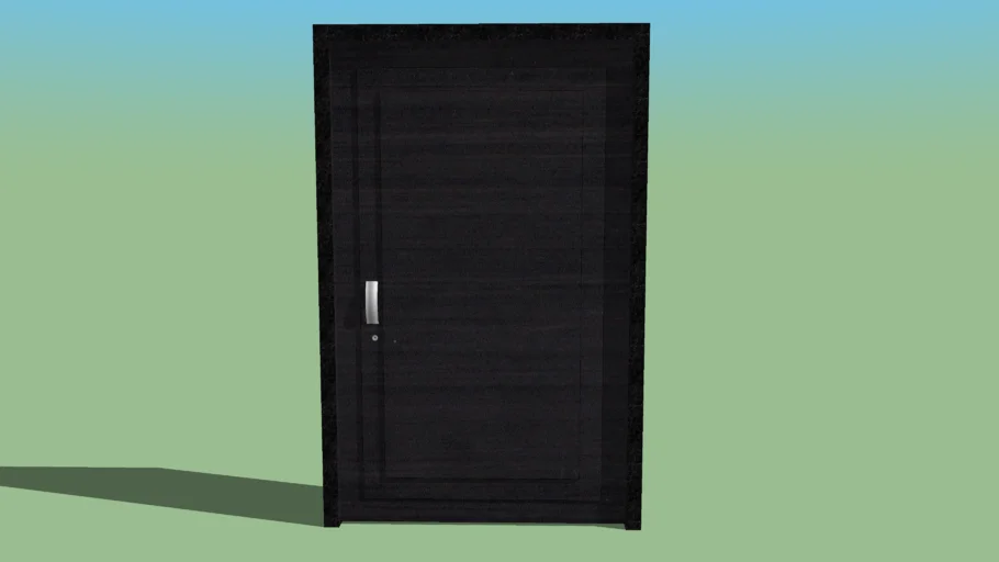 #porta de madeira escura moderna