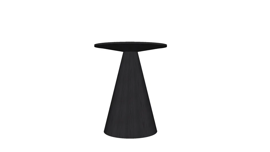 Side table - Cone - Black wood