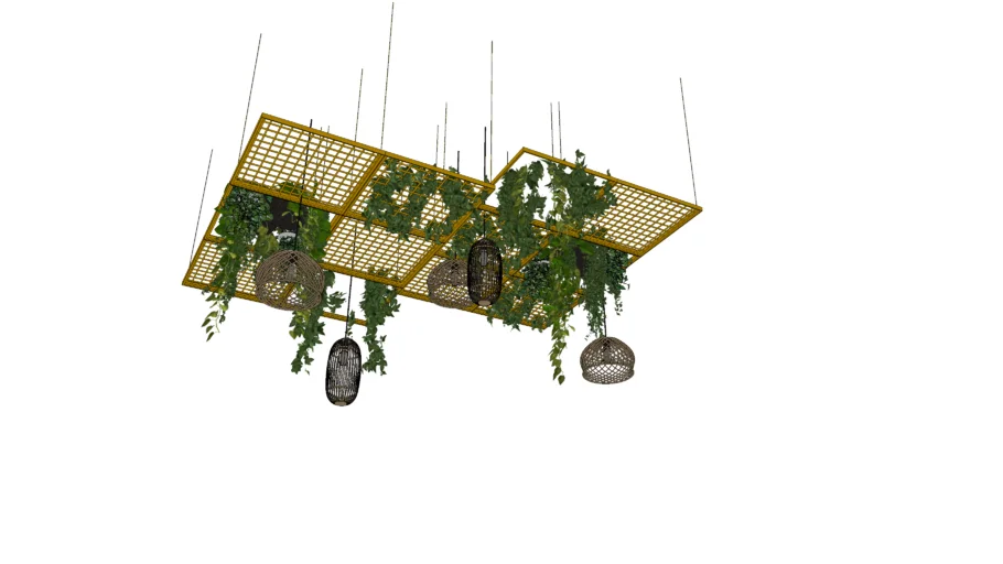 ceiling+mesh+plant
