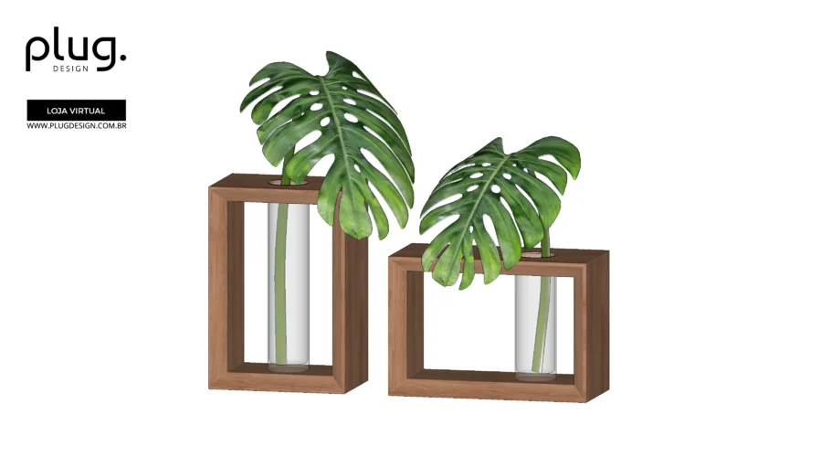 VASO RAVENA PLUG DESIGN ADORNOS DECORAÇÃO COSTELA DE ADÃO