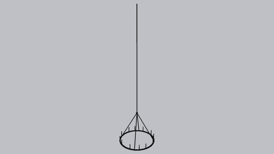 Shades of Light - Minimalist Iron Ring Chandelier