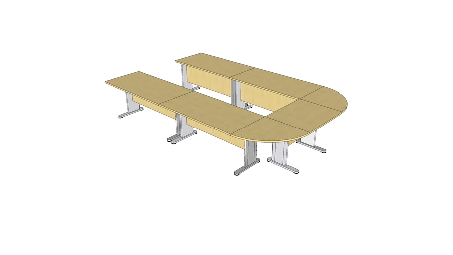 U-Shape Meeting Table | 3D Warehouse