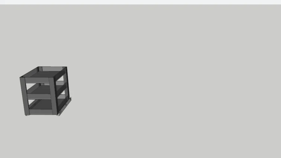 Pull Out Tray 3 Tier | 3D Warehouse
