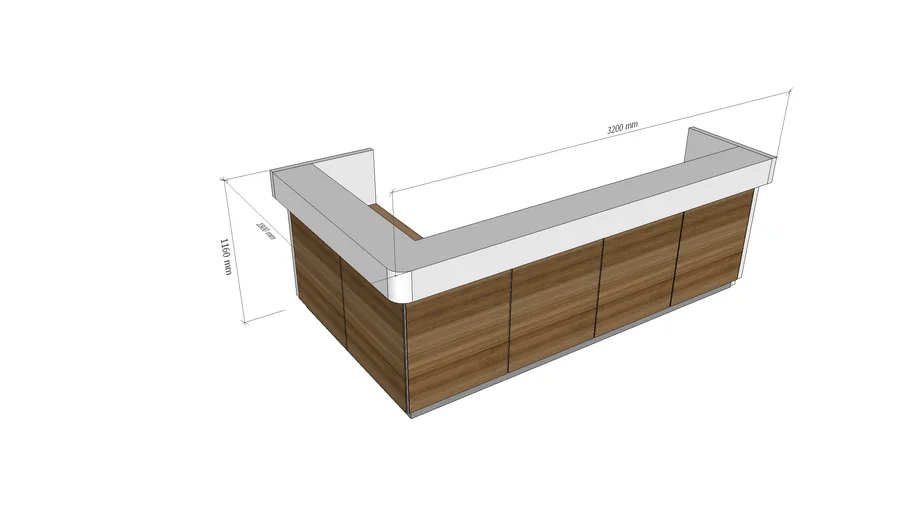hospital counter/reception counter/information desk