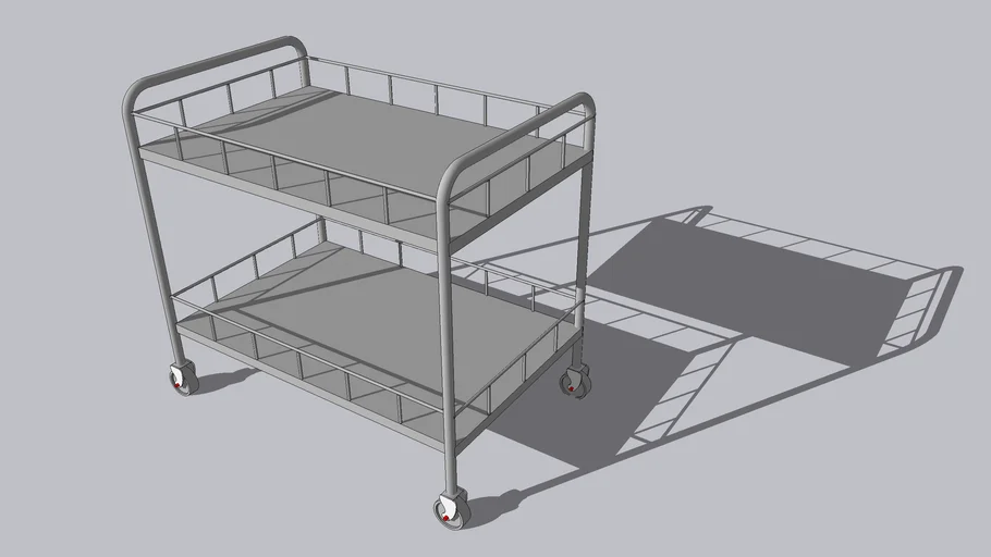 Stainless steel trolley