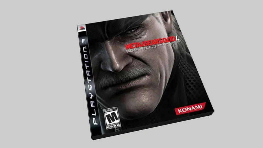 Metal Gear Solid 4 PS3 in box.