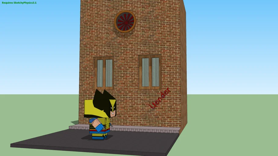 minecraft wolverine Sketchyphysics | 3D Warehouse