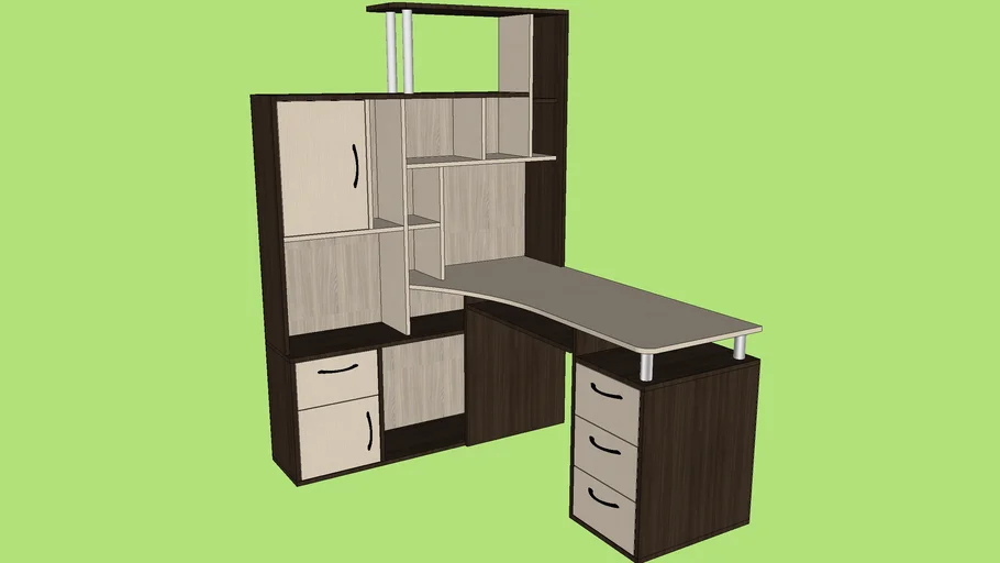 Mueble, Escritorio, BLOQUE DINAMICO, esquinero