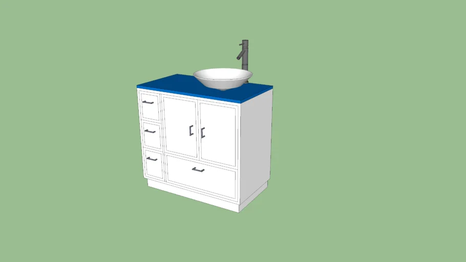 Bacha y mueble de baño