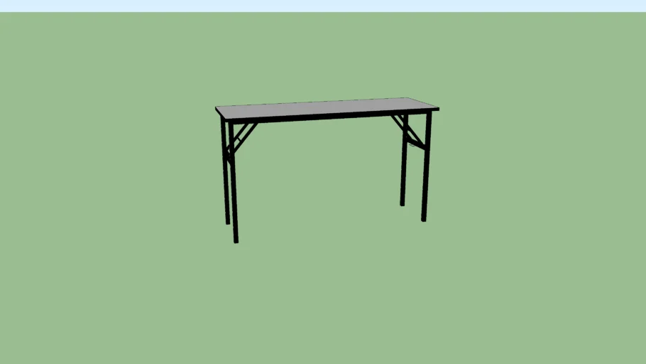 Folding banquet table
