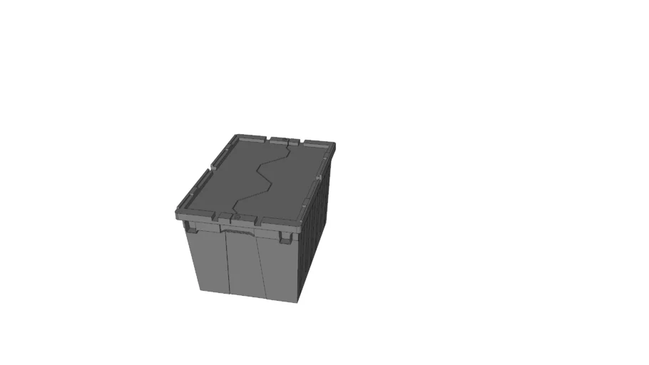 Monoflo 12 Gal. Nestable Tote with Attached Lid