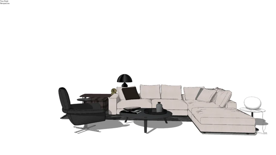 Hamilton Sofa 5 by Minotti