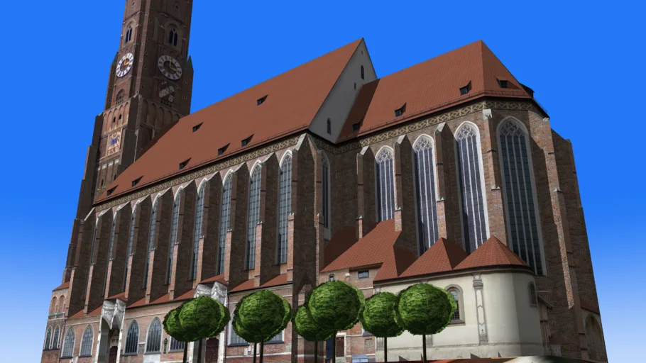  St. Martinskirche Landshut in Bavaria