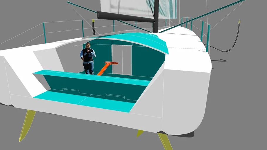 Imoca open 60 Sailboat
