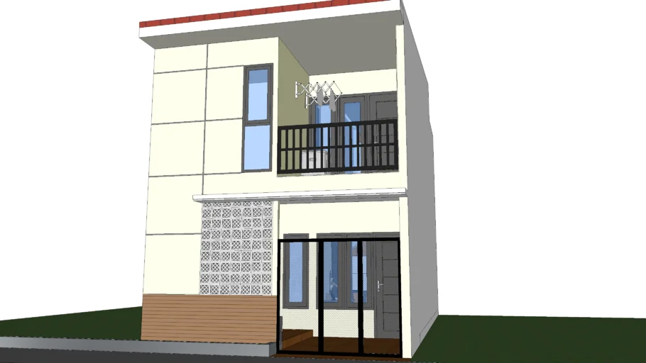 Rumah Minimalis 2 lantai 5 meter x 10 meter