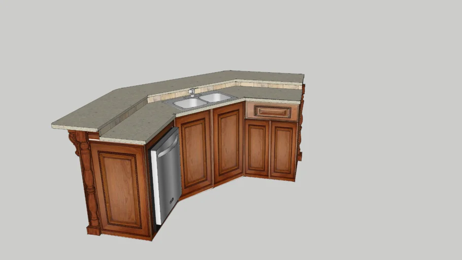 Triangle Work Flow_ Kitchen Island