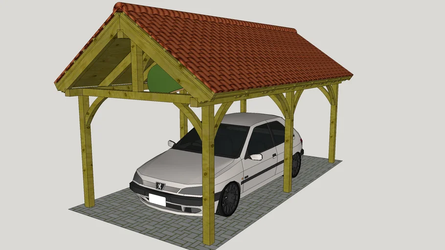 Carport with Canoe storage