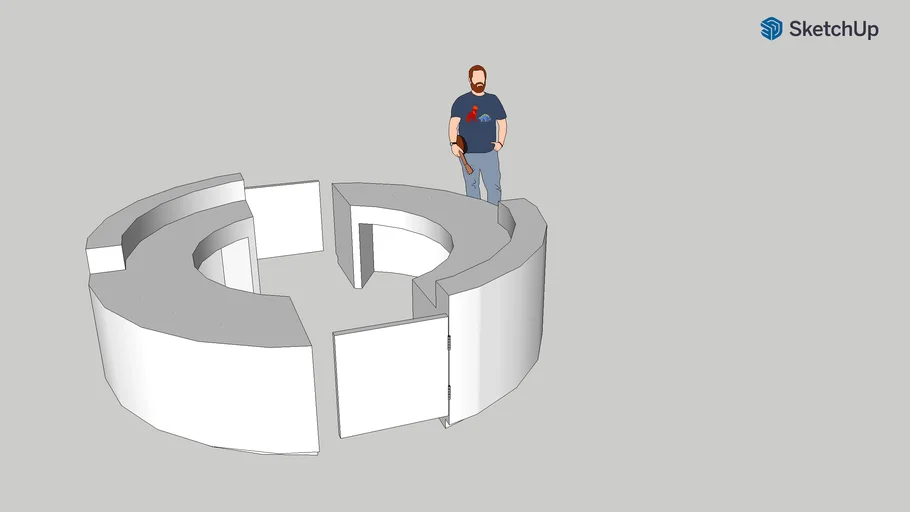 Full Circle Reception Desk